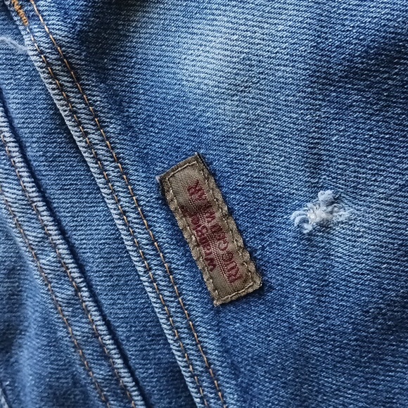 Vintage 1970's wrangler cheeky cut off jean shorts - Picture 4 of 12